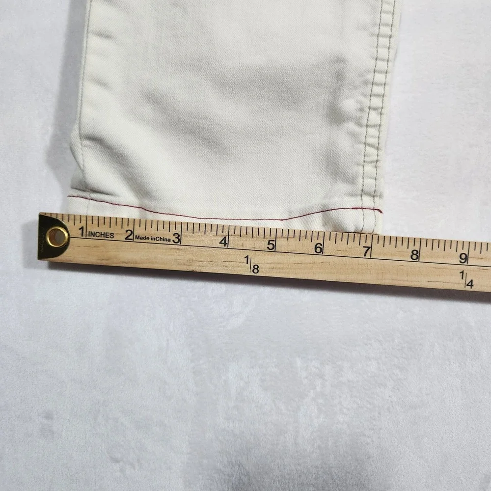 Tommy‎ Bahama Baja Coast Jeans Mens 30x30 Off White Cotton Blend Straight Casual